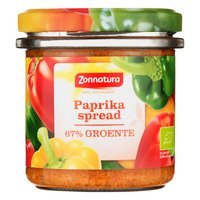 Zonnatura Groentespread paprika   135gr