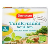 Zonnatura Tuinkruiden bouillon blokjes   60gr