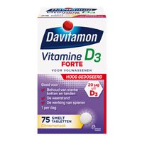 Davitamon Vitamine D 3 forte smelttabletten   75st