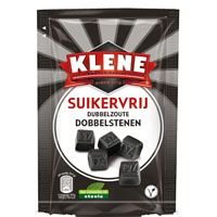 Klene Dubbelzoute dobbelstenen suikervrij   105gr