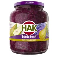 Hak Rode kool met stukjes peer en kaneel   700gr