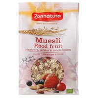 Zonnatura Muesli rood fruit   375gr