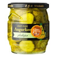 Kesbeke Augurken plakjes zoetzuur   395gr