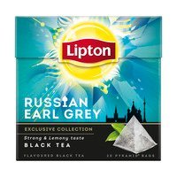 Lipton Zwarte thee Russian earl grey   20st