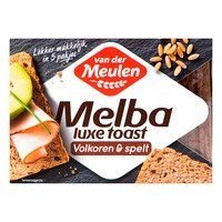 Van der Meulen Melba toast luxe volkoren en spelt   100gr